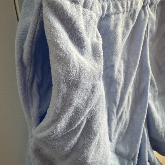 Good American Terry Cloth Romper  - Blue - Picture 5 of 7